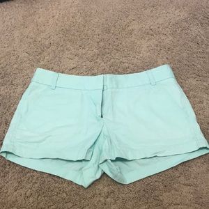J Crew Factory mint green chino shorts 3” Size 6